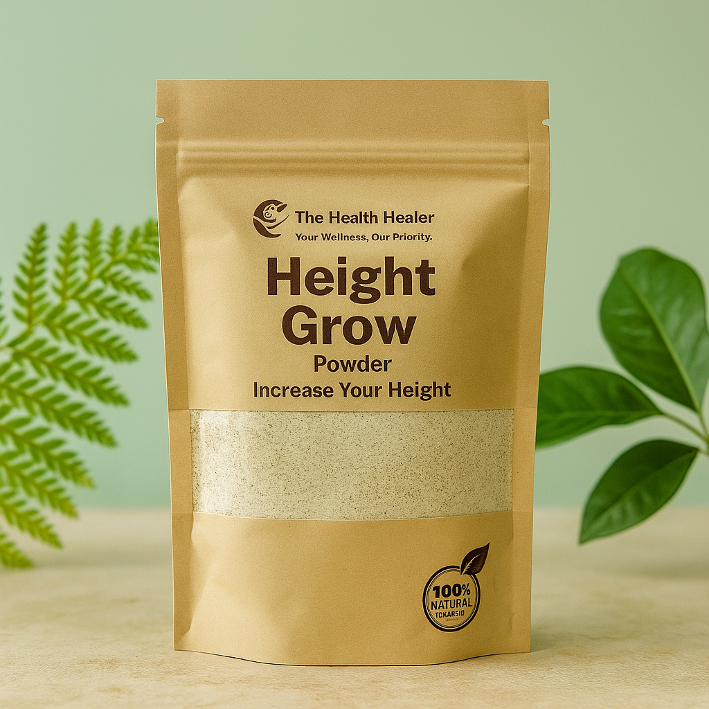 The Health Healer Height Grow Powder – 100% Natural Height Increase Supplement (100 Grams)