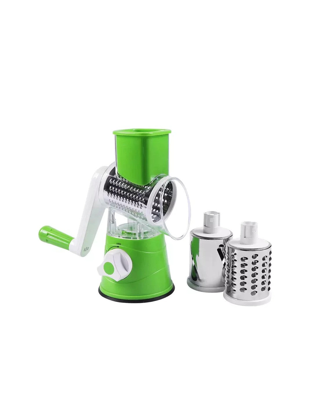 Tabletop Drum Grater Manual Vegetable Cutter & Slicer | Multifunctional Round Food Chopper, Cheese Grater & Kitchen Food Processor (Random Colors)