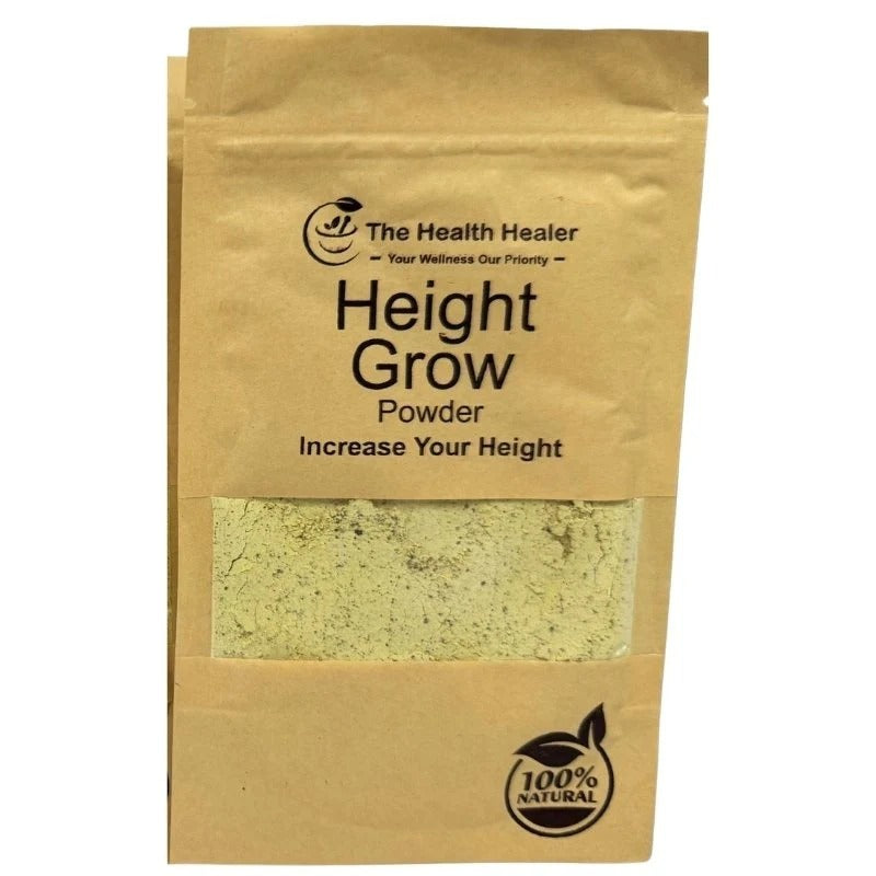 The Health Healer Height Grow Powder – 100% Natural Height Increase Supplement (100 Grams)