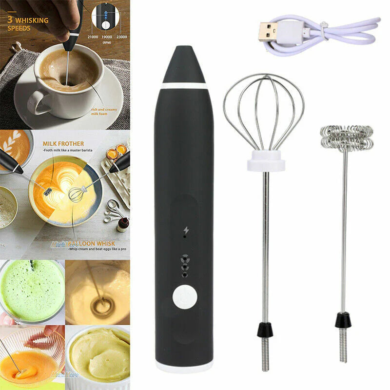 Coffee Beater Rechargeable Smooth Mixing Easy Use Compact Design Comfortable Handling