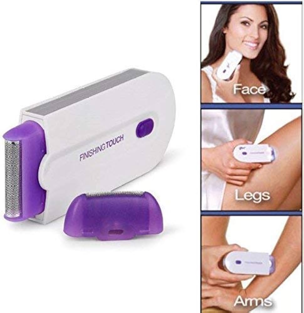 Finishing Touch Yes Hair Remover – Painless Rechargeable Facial & Body Hair Shaver for Women – Cordless Electric Trimmer