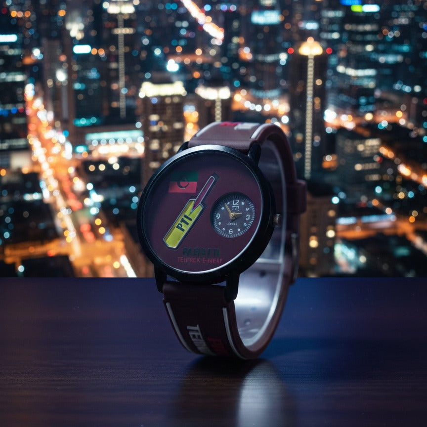 PTI Supporters Wrist Watch – Tehreek-e-Insaf Logo Analog Quartz Watch