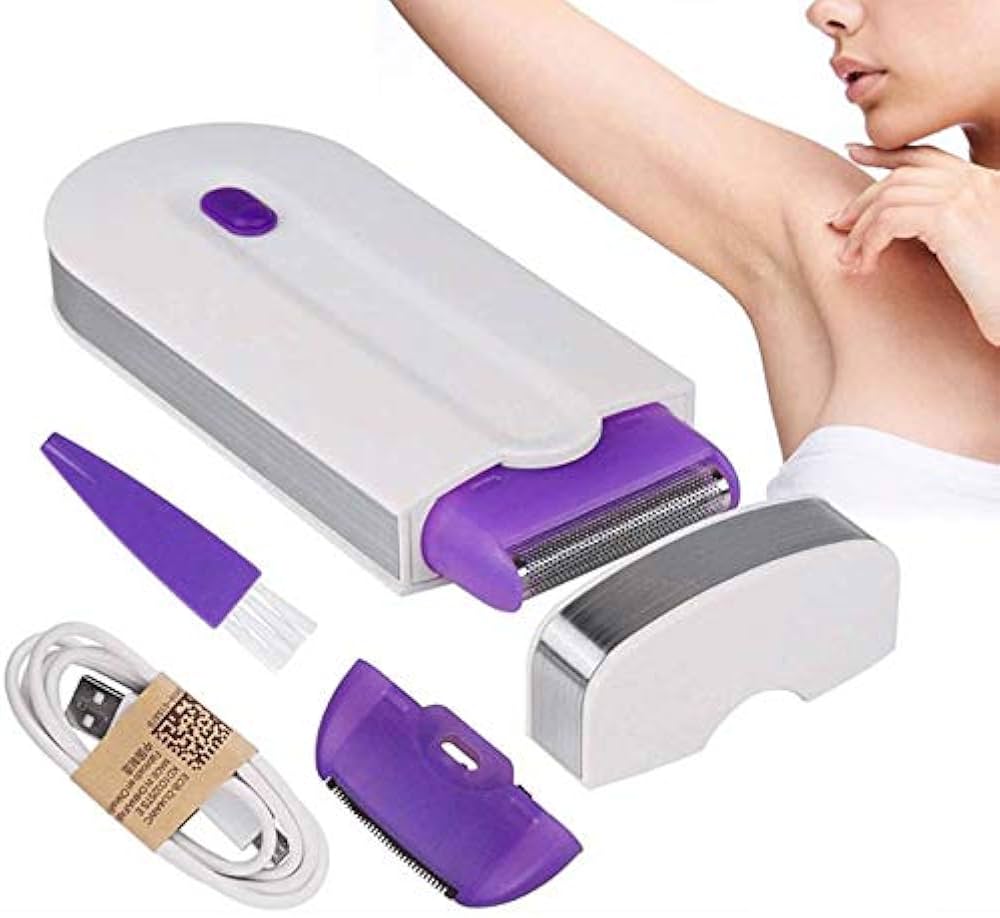 Finishing Touch Yes Hair Remover – Painless Rechargeable Facial & Body Hair Shaver for Women – Cordless Electric Trimmer
