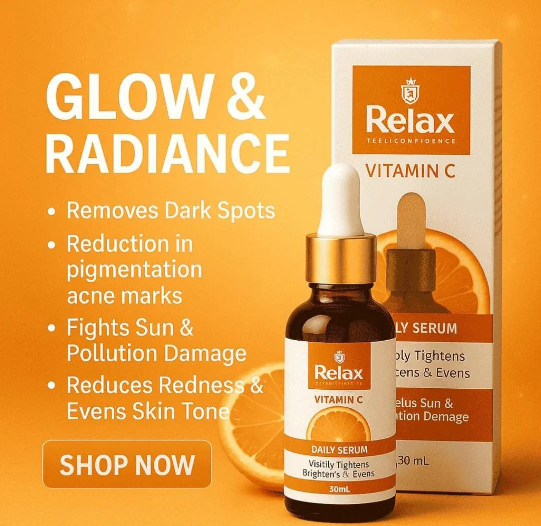 Relax Vitamin C Face Serum 30ml – Glow, Hydration & Anti-Aging Care