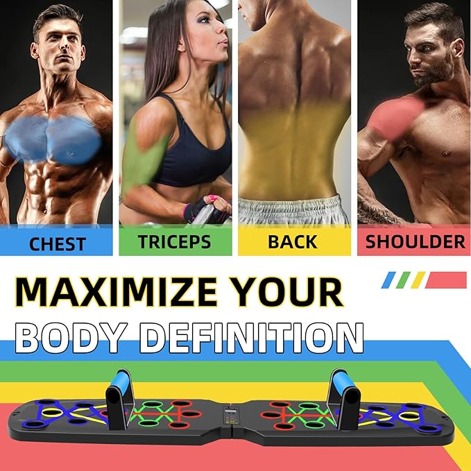 9 in 1 Push Up Board Men & Women Home Gym Body Training Equipment