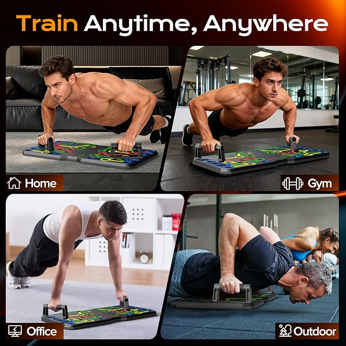 9 in 1 Push Up Board Men & Women Home Gym Body Training Equipment