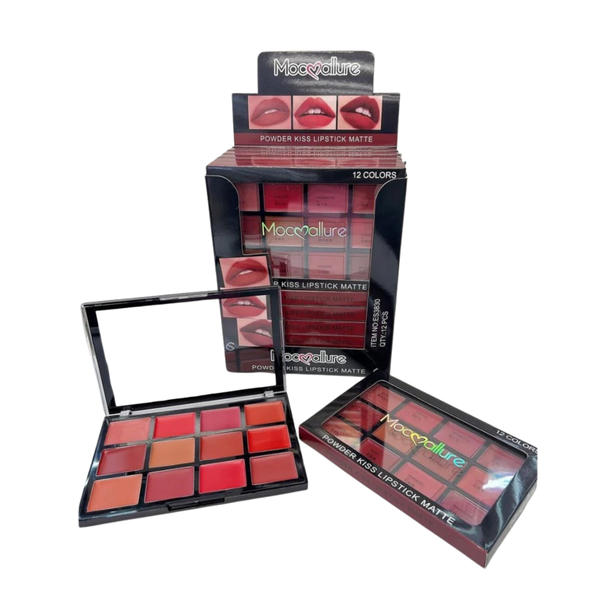 Mocallure 12-Color Lip Palette / Long-Lasting Professional Lip Kit for Every Mood