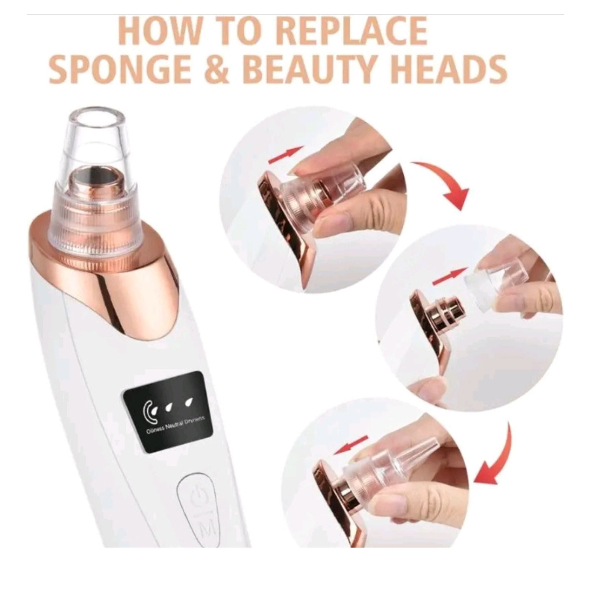 Face Vacuum Suction Blackhead Remover Pore Cleaner | Electric Deep Cleansing Tool for Nose & Face
