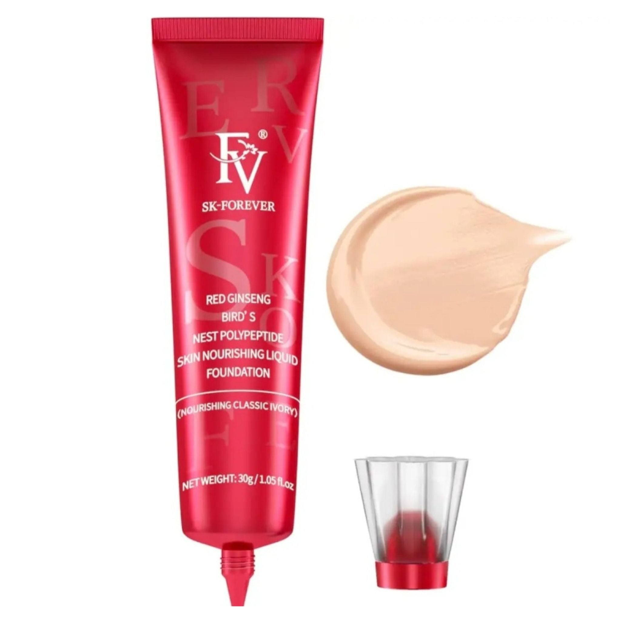 FV Oil-Control Liquid Foundation – Matte Finish, Long-Lasting Tube Foundation (30g) | Lightweight & Full Coverage Makeup