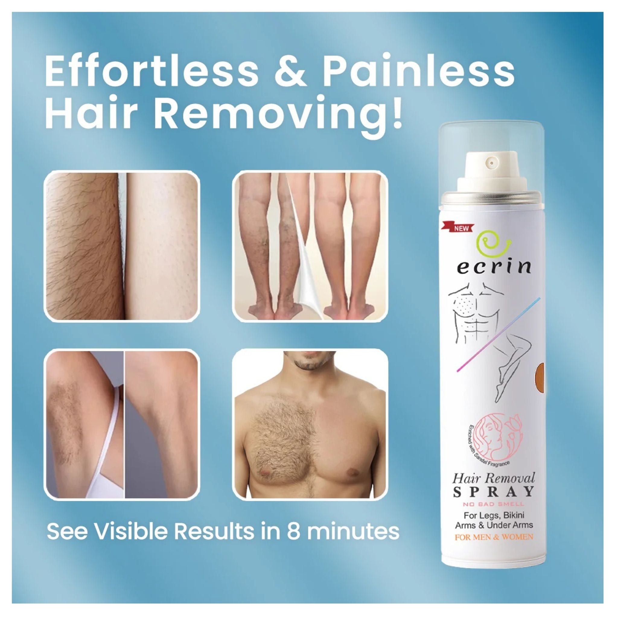 New Ecrin Hair Removal Foaming Spray