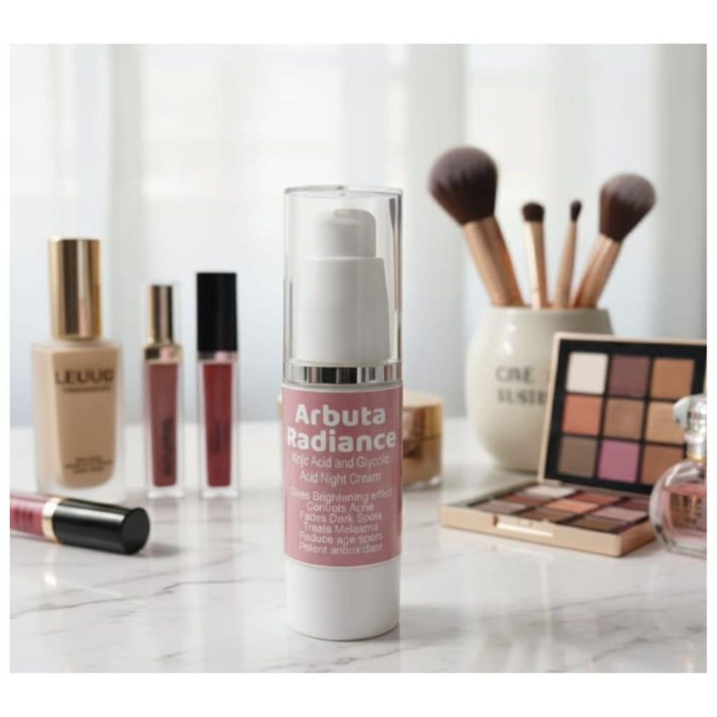 Arbuta Radiance Kojic & Glycolic Acid Night Cream – Skin Brightening, Dark Spot & Melasma Treatment