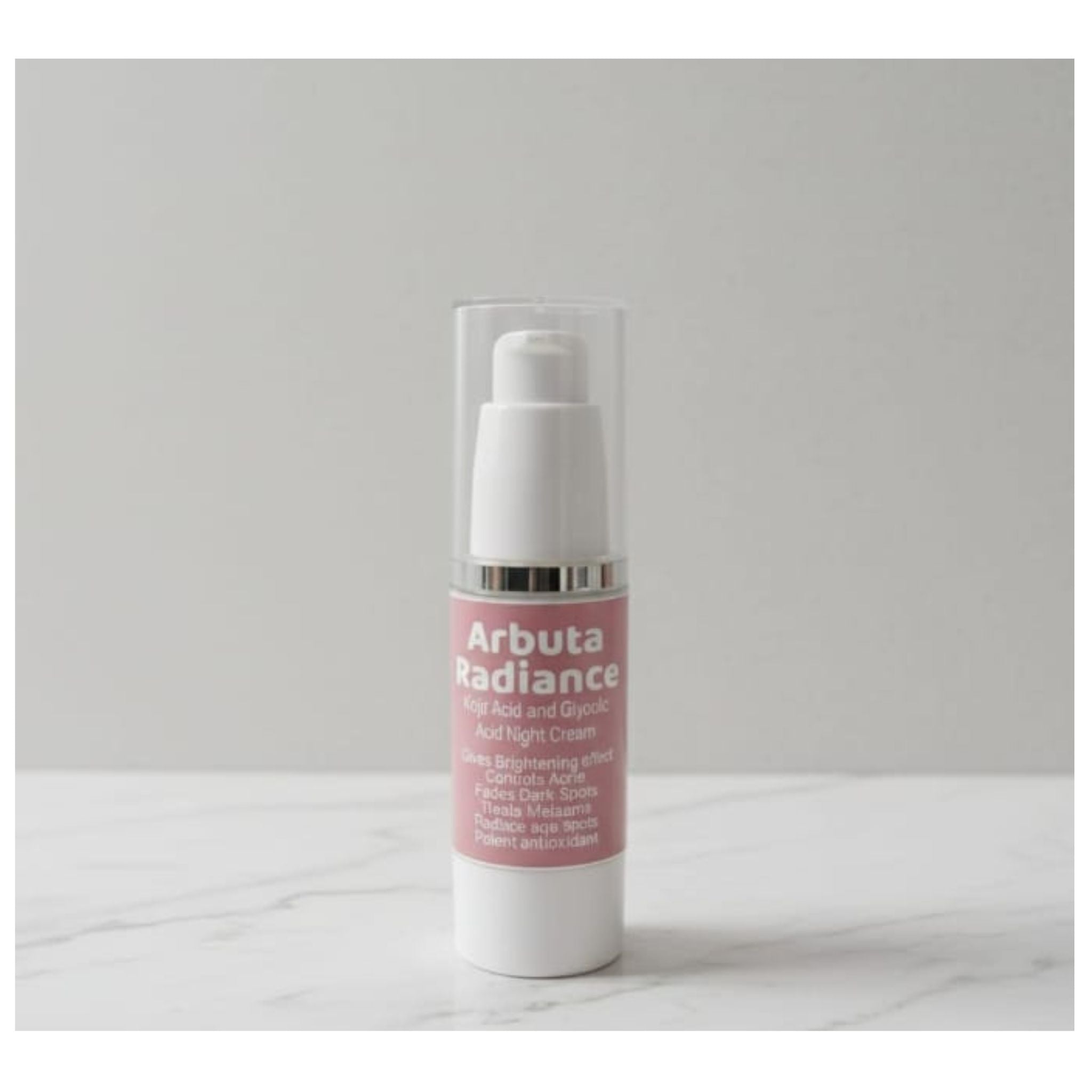 Arbuta Radiance Kojic & Glycolic Acid Night Cream – Skin Brightening, Dark Spot & Melasma Treatment