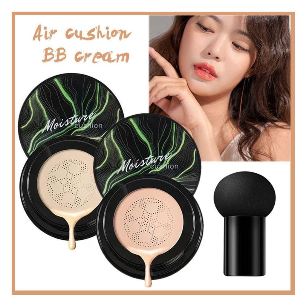 Sunisa 3-in-1 Air Cushion Foundation | BB + CC Cream | Waterproof Mushroom Head Liquid Base