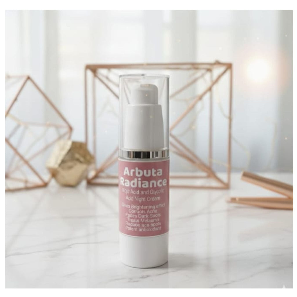 Arbuta Radiance Kojic & Glycolic Acid Night Cream – Skin Brightening, Dark Spot & Melasma Treatment