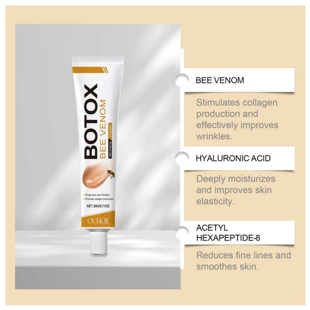 Bee Venom Botox Face Cream – Anti-Aging, Whitening & Deep Moisturizing Skincare for Smooth, Radiant Skin