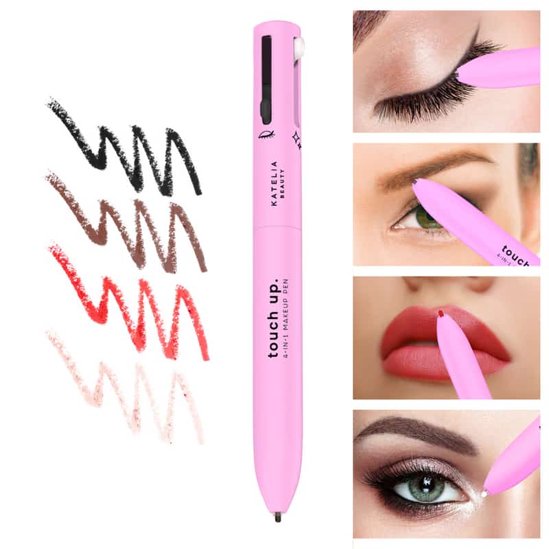 4 in 1 Waterproof Makeup Pen – Eyebrow, Eyeliner, Lip Liner & Highlighter | Long Lasting (Random Color)
