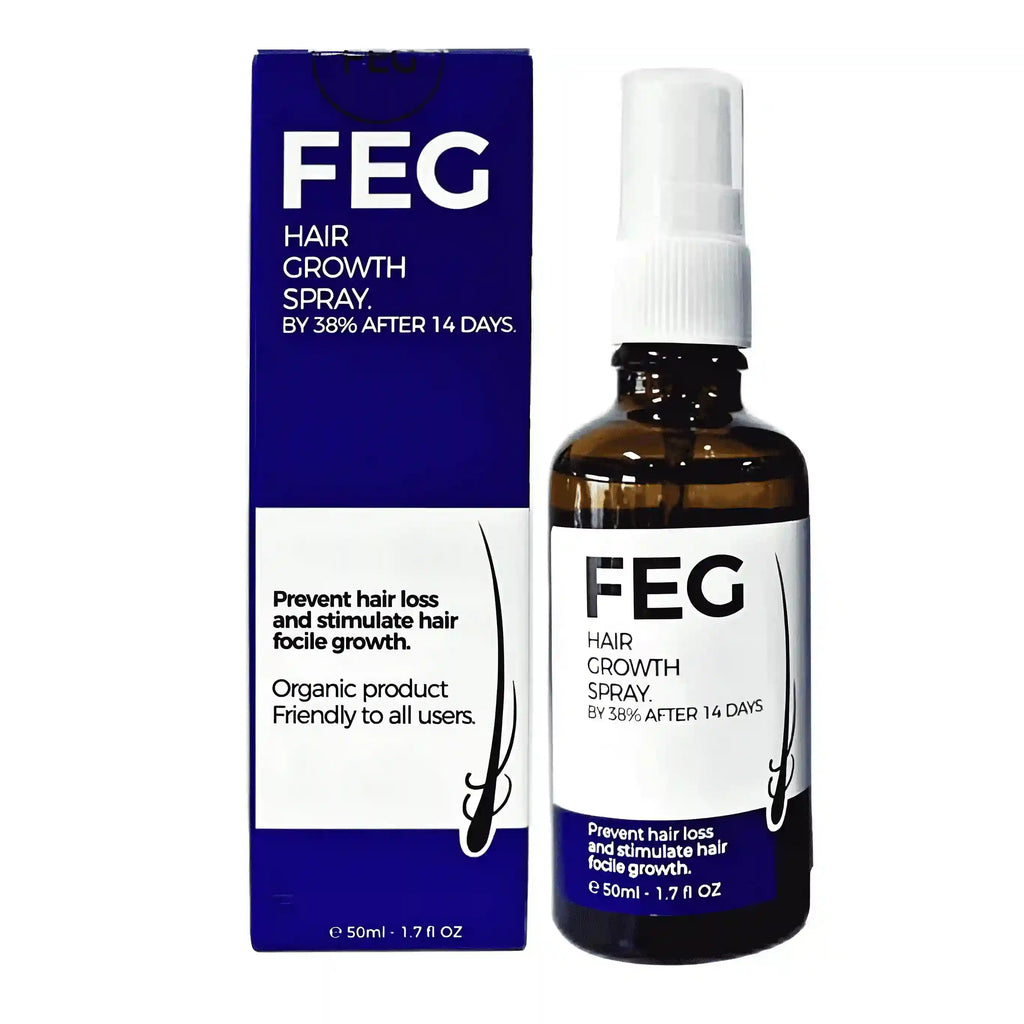 original FEG PLUS hair growth spray 50ml anti hair loss formula