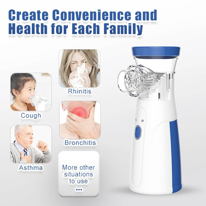 Portable Mesh Nebulizer – Quiet & Rechargeable for Kids and Adults