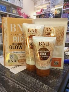 BNB Whitening Rice Extract Bright & Glow Kit
