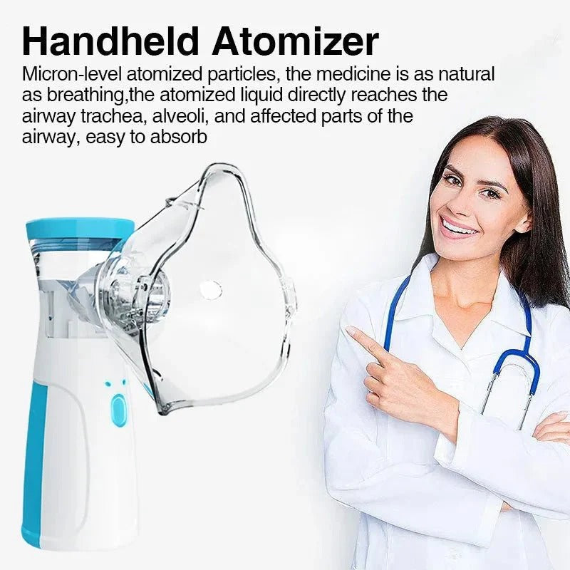 Portable Mesh Nebulizer – Quiet & Rechargeable for Kids and Adults