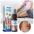 South Moon Varicose Veins treatment packaging and bottle with a person sitting on a couch.
