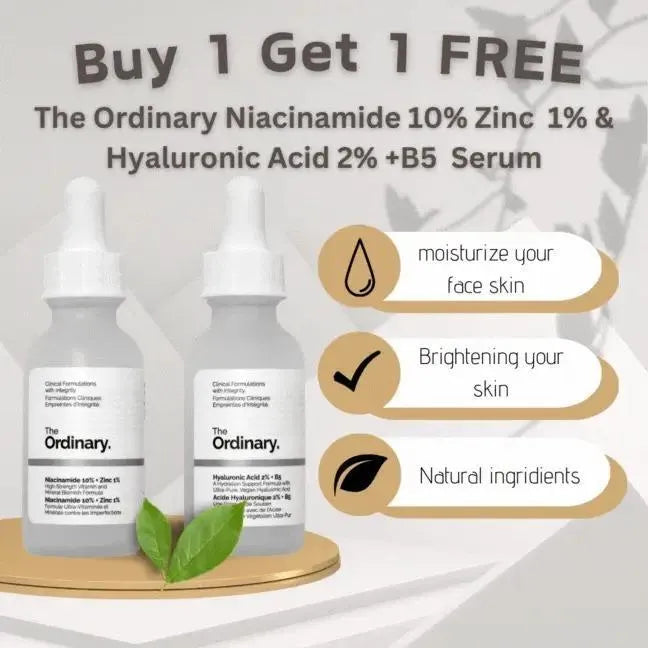 The Ordinary Niacinamide 10% + Zinc 1% Serum 30ml for oil control and skin brightening