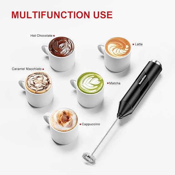 Coffee Beater Rechargeable Smooth Mixing Easy Use Compact Design Comfortable Handling